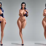 Arte hentai ilustración increíble de Chica Sexy Olivia Casta La Mas generado por IA