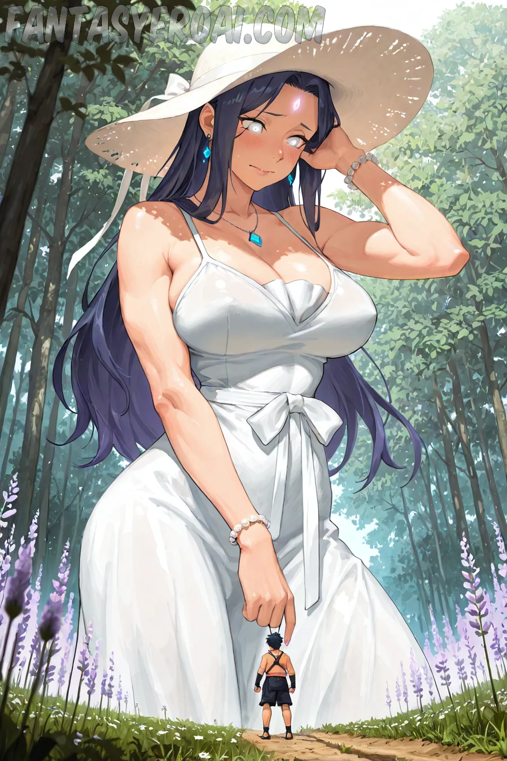 Arte hentai ilustración increíble de Chicas Bonitas Crisana Mariyah generado por IA