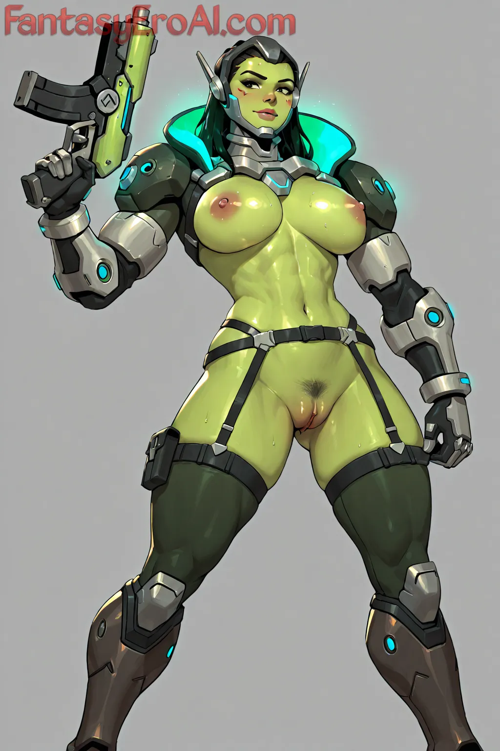 Arte hentai ilustración increíble de Chicas Desnudas Amateur Calientes Caseras generado por IA