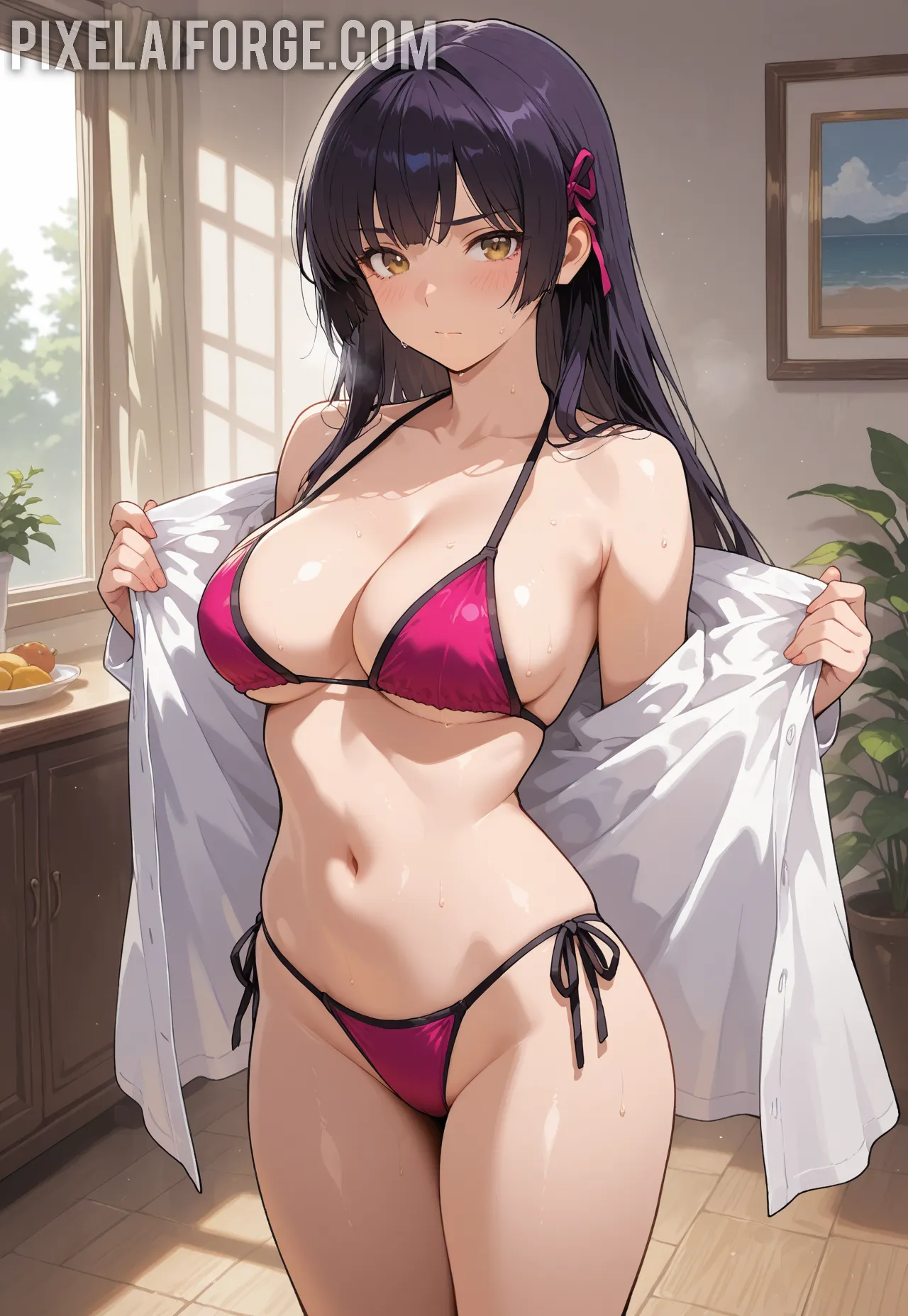 Arte hentai ilustración increíble de Chicas Jovenes Y Atrevidas Tres generado por IA