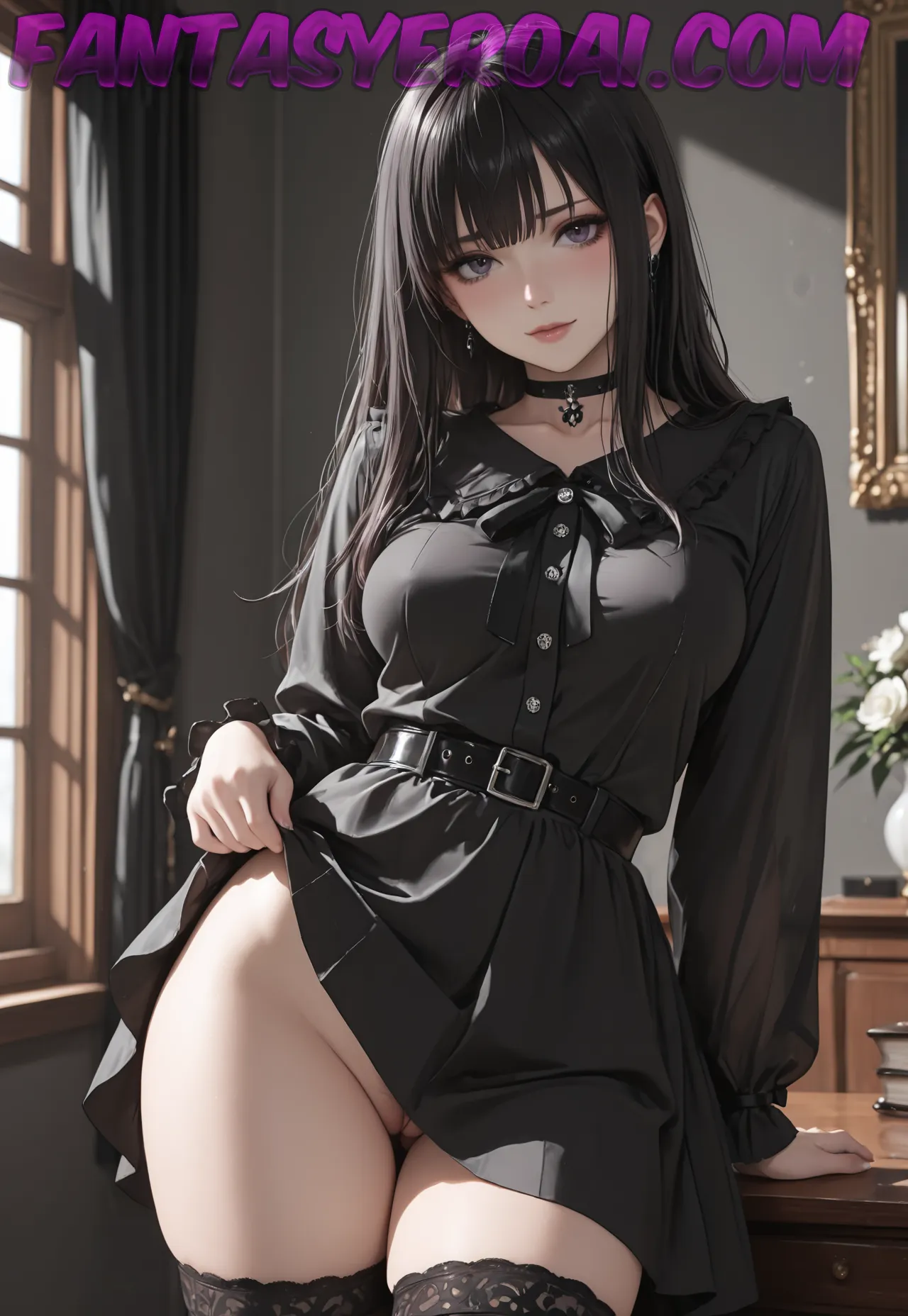 Arte hentai ilustración increíble de Chicas Poringa generado por IA