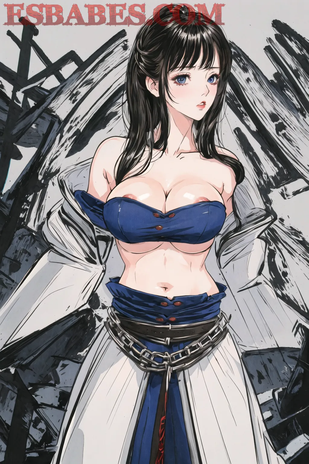 Arte hentai ilustración increíble de Chicas Serbias Pilladas generado por IA