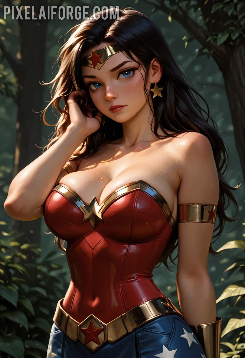 Arte hentai ilustración increíble de Chicas Sexy Amateur Posando generado por IA