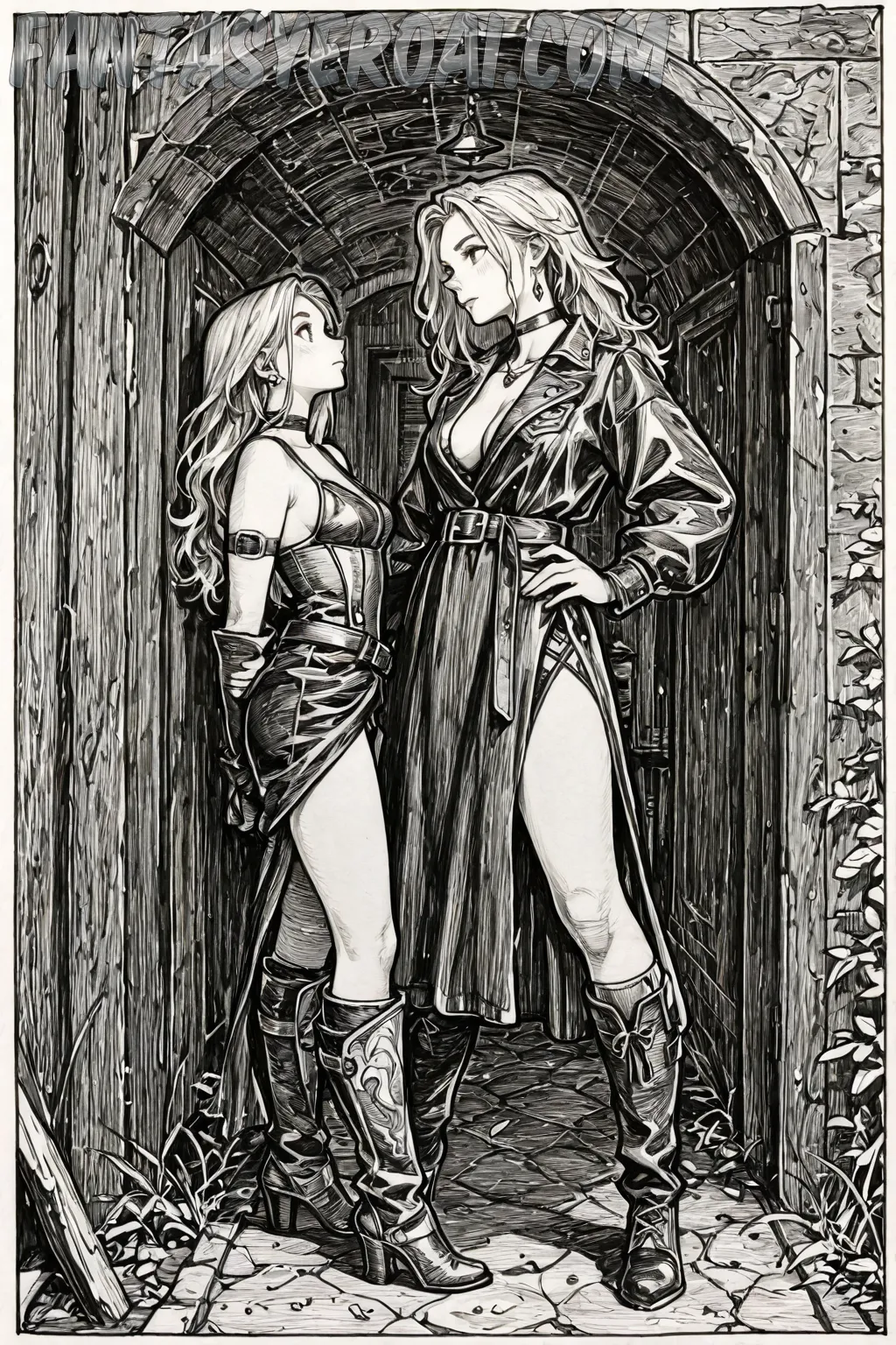 Arte hentai ilustración increíble de Chicas Sexy En Cuestion De Gustos generado por IA