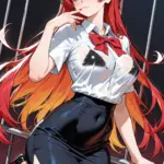 Arte hentai ilustración increíble de China Matsuoka Tetas Desnudas Y Cono Peludo generado por IA