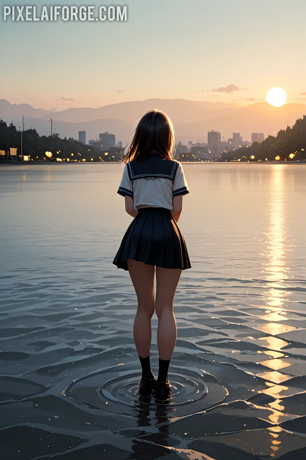 Arte hentai ilustración increíble de Cibele Dorsa Guapa Brasilena generado por IA