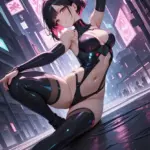 Arte hentai ilustración increíble de Cleo Valentine generado por IA