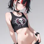 Arte hentai ilustración increíble de Cocinera Feliz generado por IA