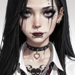 Arte hentai ilustración increíble de Colegiala Se Desnuda generado por IA