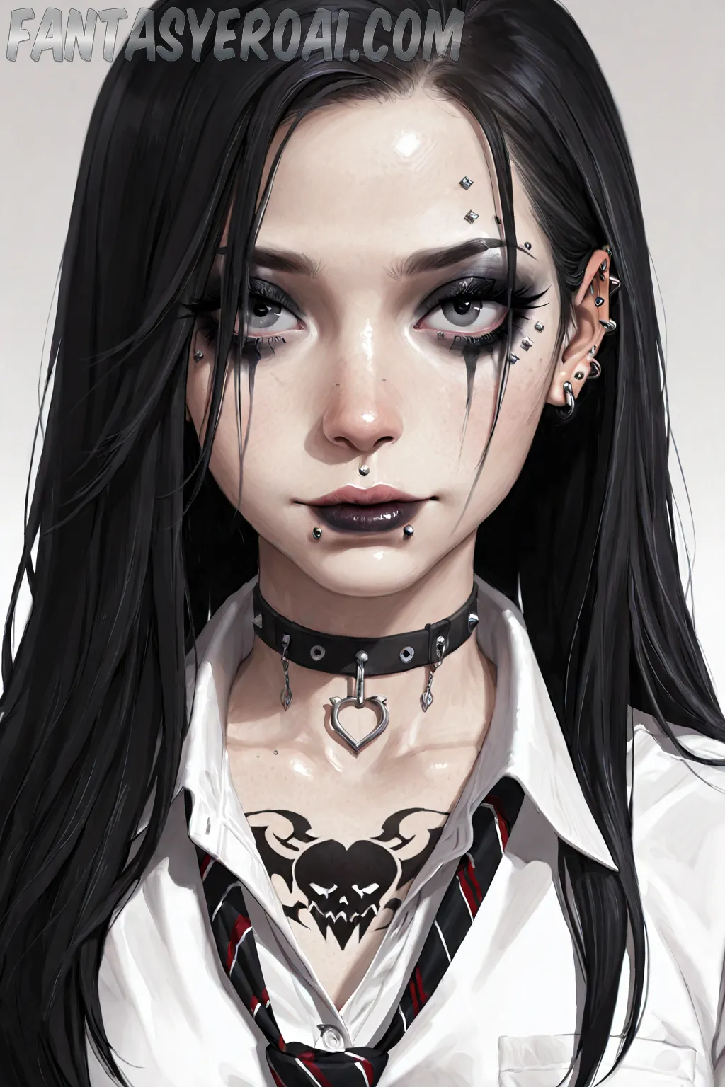 Arte hentai ilustración increíble de Colegiala Se Desnuda generado por IA