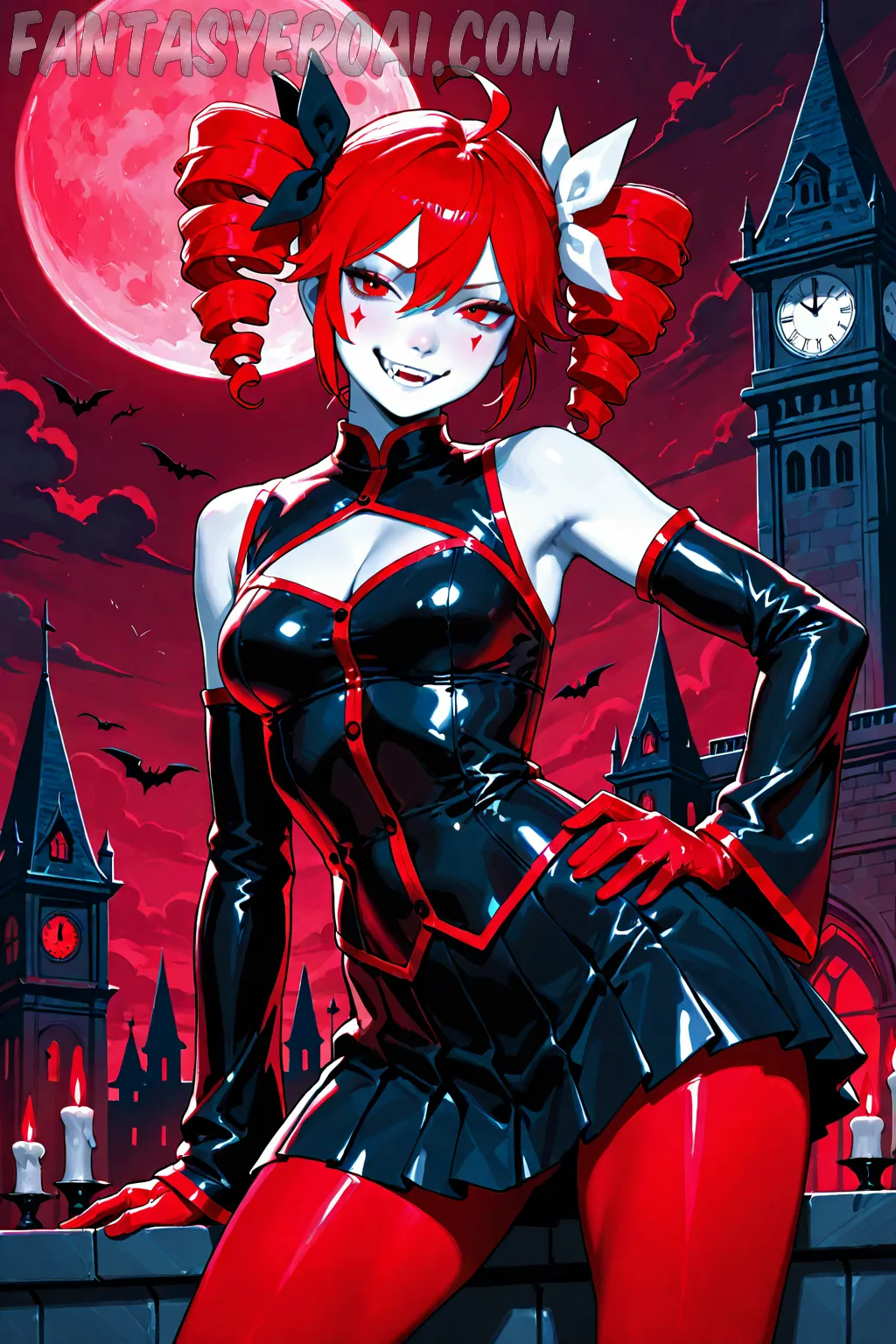 Arte hentai ilustración increíble de Con Gana De Mostrar Tu Cuerpo Debajo Del Disfraz generado por IA