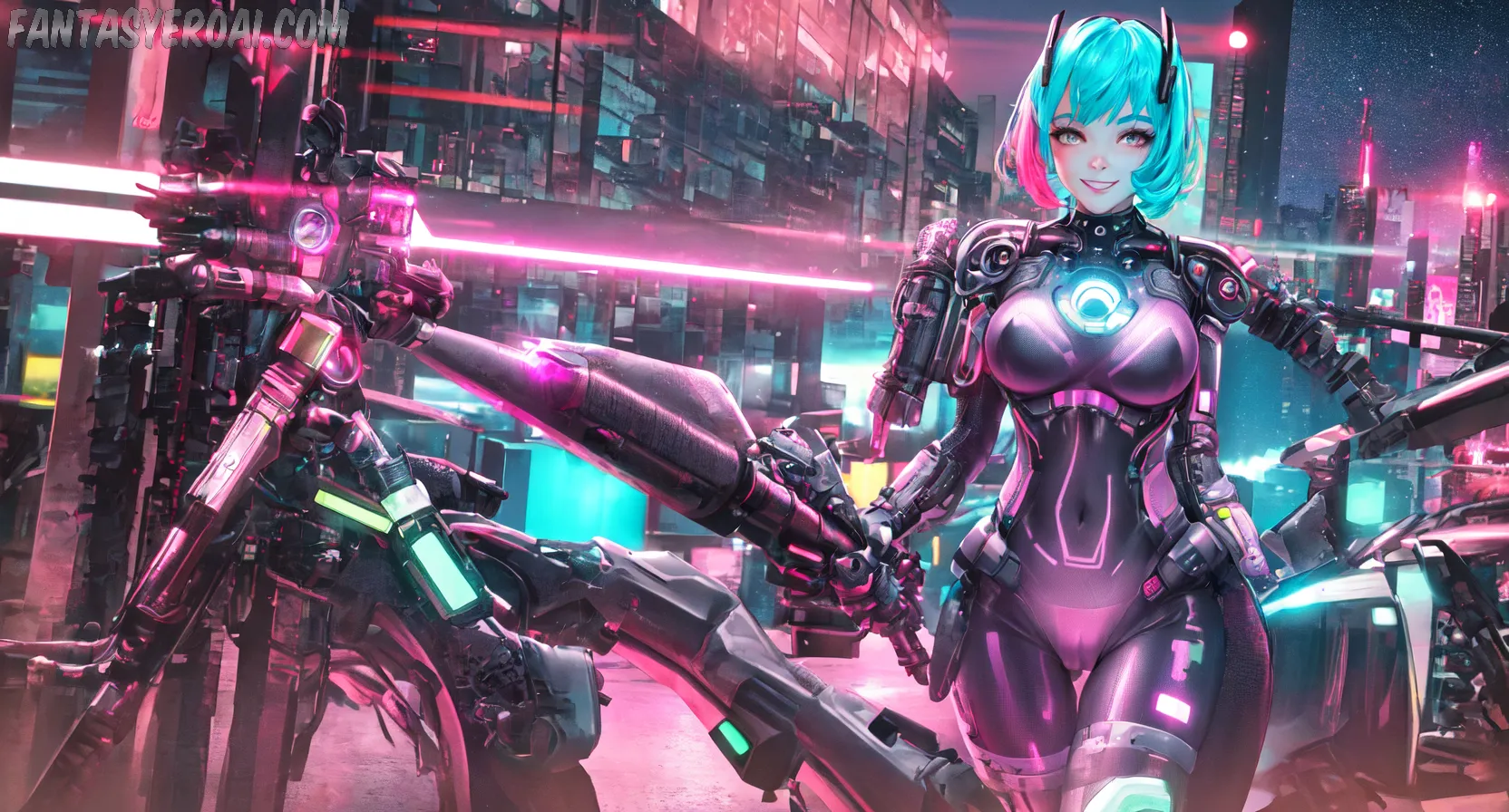 Arte hentai ilustración increíble de Conejita Aficionada generado por IA