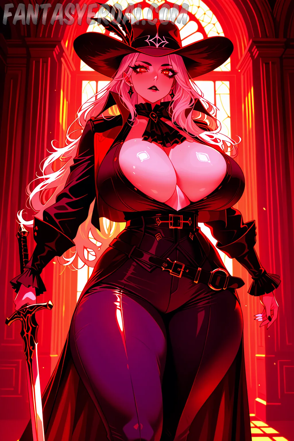 Arte hentai ilustración increíble de Cono De Mulata generado por IA