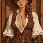 Arte hentai ilustración increíble de Cosplay Anime Merch Yaoi Bara Senpai generado por IA