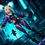 Arte hentai ilustración increíble de Cosplay De Norafawn generado por IA