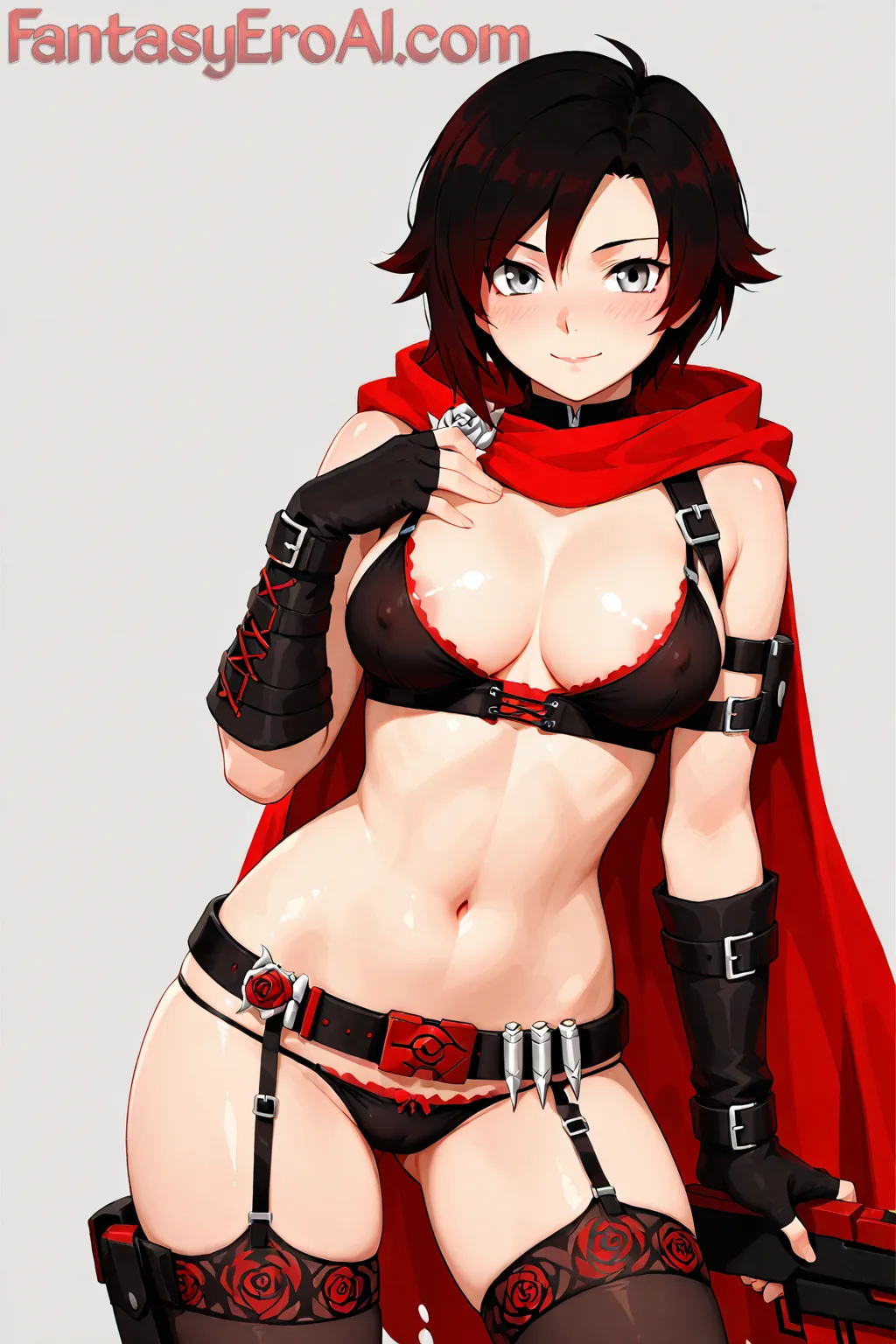 Arte hentai ilustración increíble de Cosplay Frieren Shonen Anime Trailer Bishoujo generado por IA