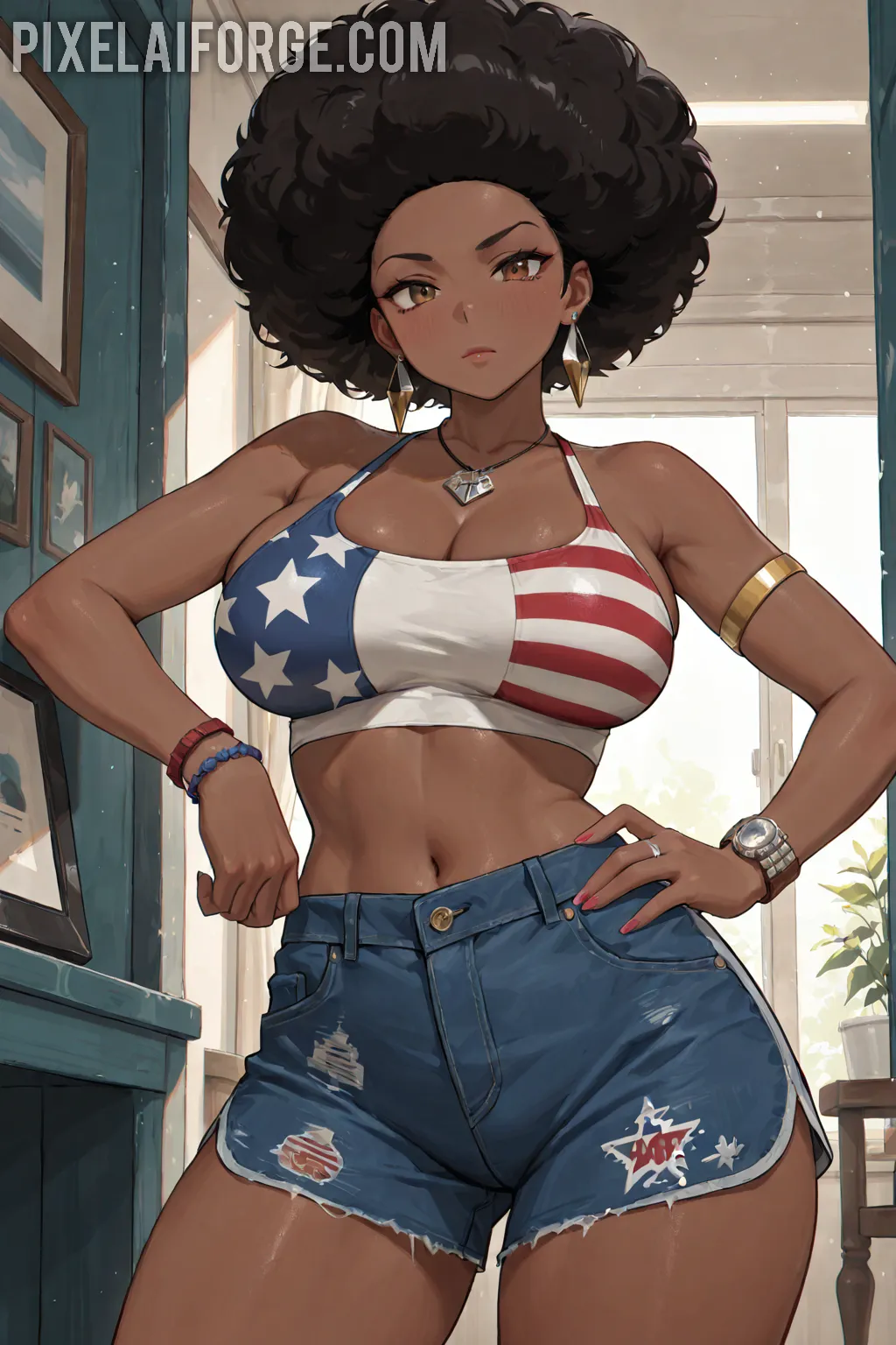 Arte hentai ilustración increíble de Cosplay Sexy generado por IA