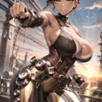 Arte hentai ilustración increíble de Cuerpo Decorado generado por IA