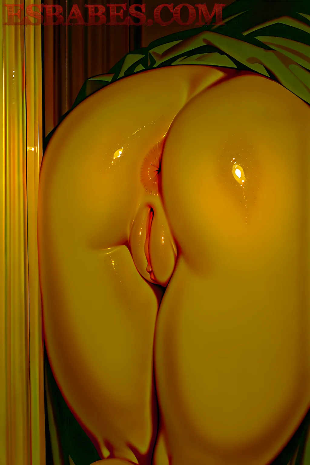 Arte hentai ilustración increíble de Culo Descubierto generado por IA