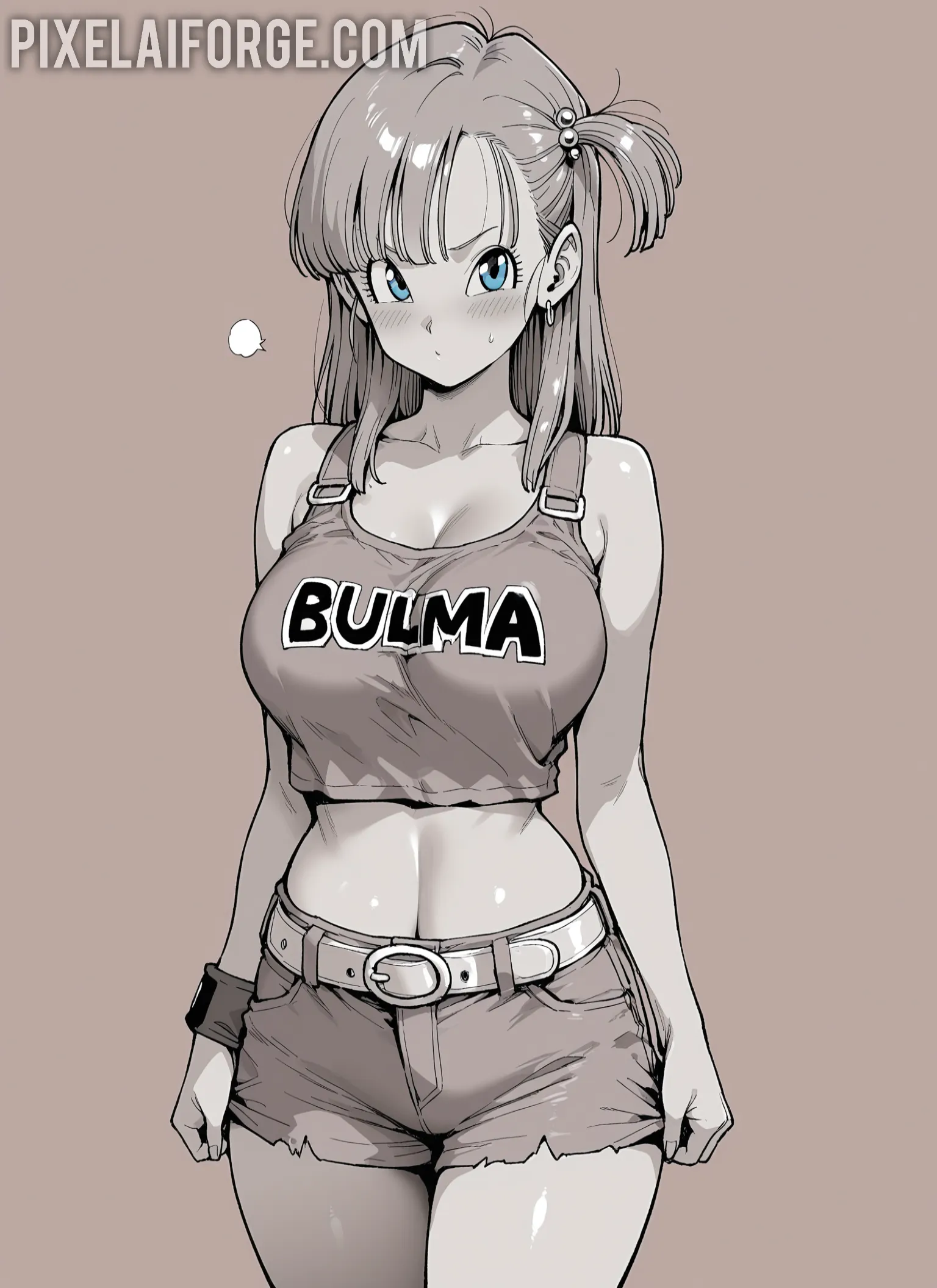 Arte hentai ilustración increíble de Culo Desnudo generado por IA