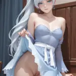 Arte hentai ilustración increíble de Curvas Tatuadas Y Luz Debajo generado por IA