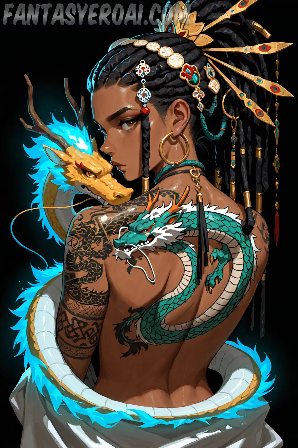 Arte hentai ilustración increíble de Curvy Naked Brunette Kaycee Ryan generado por IA