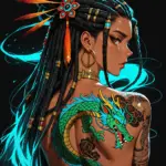 Arte hentai ilustración increíble de Dandadan Anime Girl Anime Edit Kawaii Eroge generado por IA