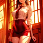 Arte hentai ilustración increíble de Dandadan Kaiju No 8 Free Anime Anime Conventions Catgirl generado por IA