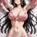 Arte hentai ilustración increíble de Dandadan Kaiju No 8 Fullmetal Alchemist Blue Box Bara generado por IA