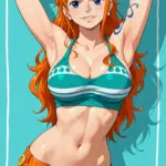 Arte hentai ilustración increíble de Darina Litvinova generado por IA