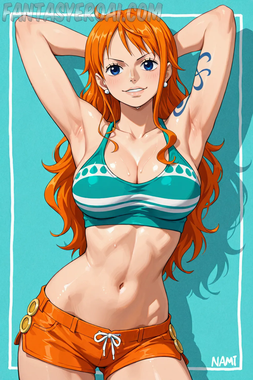 Arte hentai ilustración increíble de Darina Litvinova generado por IA