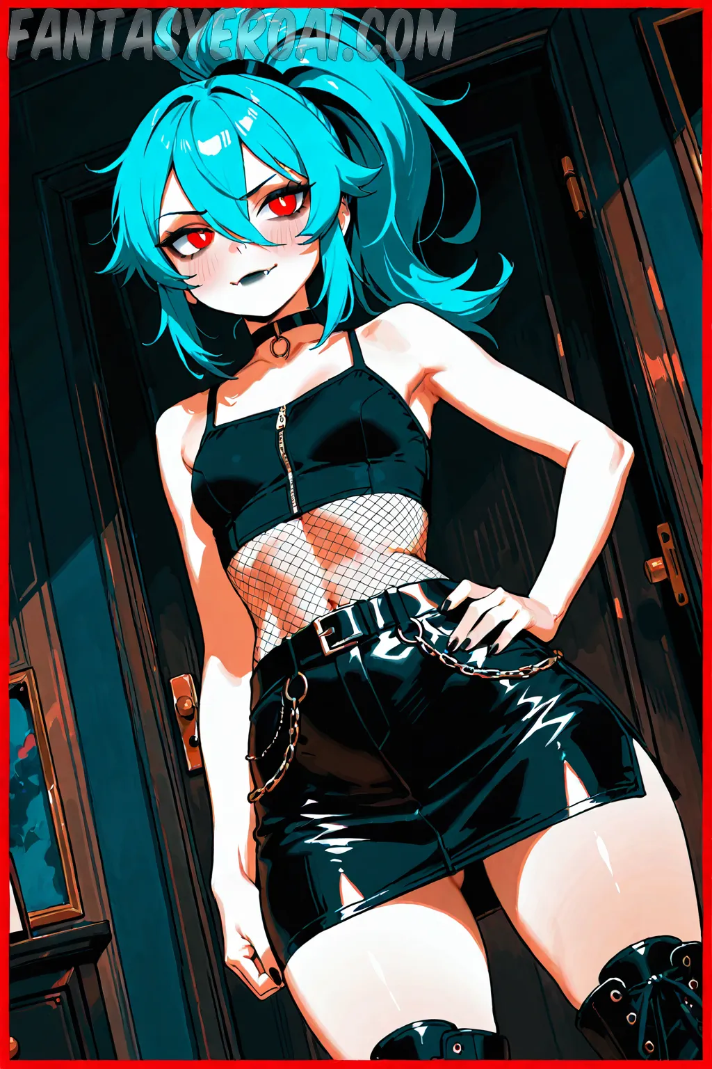 Arte hentai ilustración increíble de Del Creador De El Juego Del Calamar generado por IA