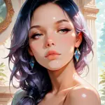 Arte hentai ilustración increíble de Delgadas Novias Desnudas Y Sexy generado por IA