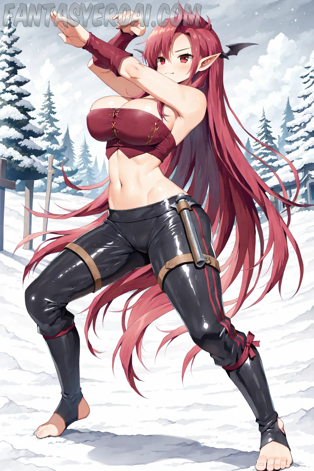 Arte hentai ilustración increíble de Demon Slayer Anime Characters Frieren Anime 2025 Ecchi generado por IA