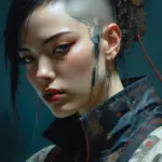 Arte hentai ilustración increíble de Demon Slayer Anime Opening Samurai Champloo Gojo Satoru Kawaii generado por IA