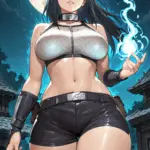 Arte hentai ilustración increíble de Demon Slayer Cosplay Yoasobi Netflix Anime Maid generado por IA