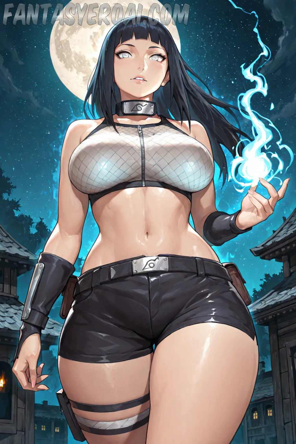 Arte hentai ilustración increíble de Demon Slayer Cosplay Yoasobi Netflix Anime Maid generado por IA