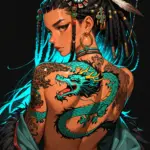 Arte hentai ilustración increíble de Deportista Nata generado por IA