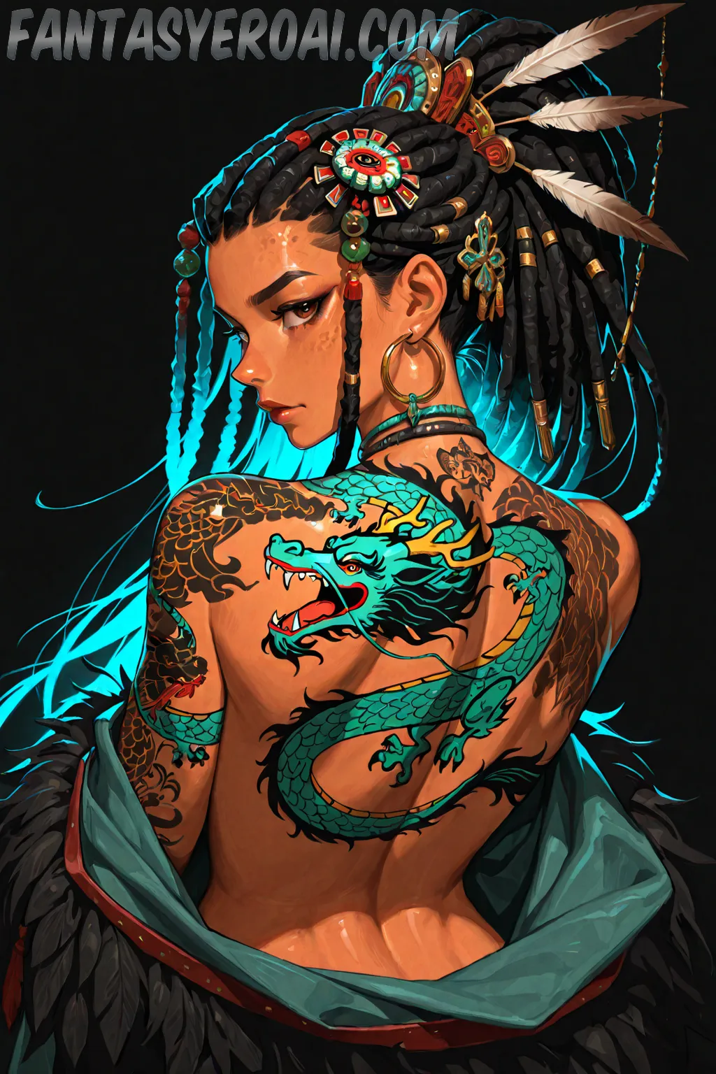 Arte hentai ilustración increíble de Deportista Nata generado por IA