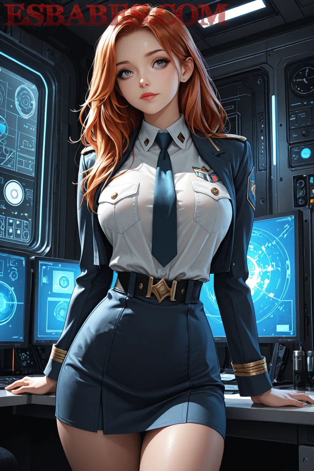 Arte hentai ilustración increíble de Desnuda En Blanco Y Negro generado por IA