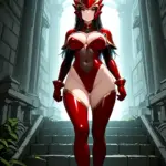 Arte hentai ilustración increíble de Desnuda En El Bar generado por IA