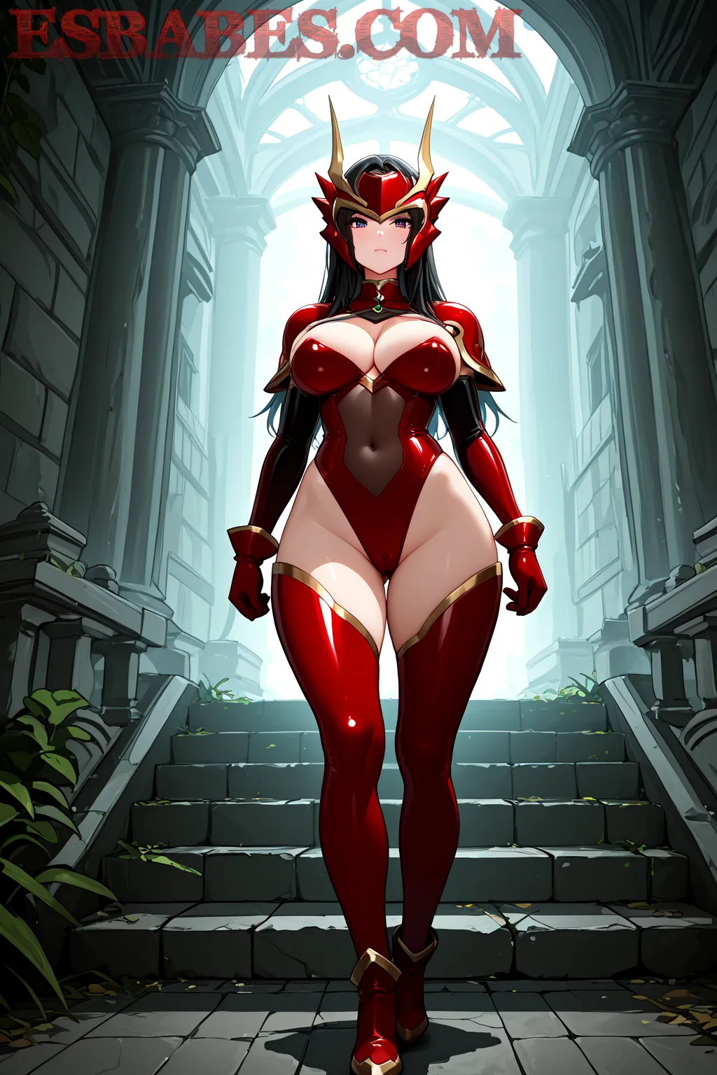 Arte hentai ilustración increíble de Desnuda En El Bar generado por IA