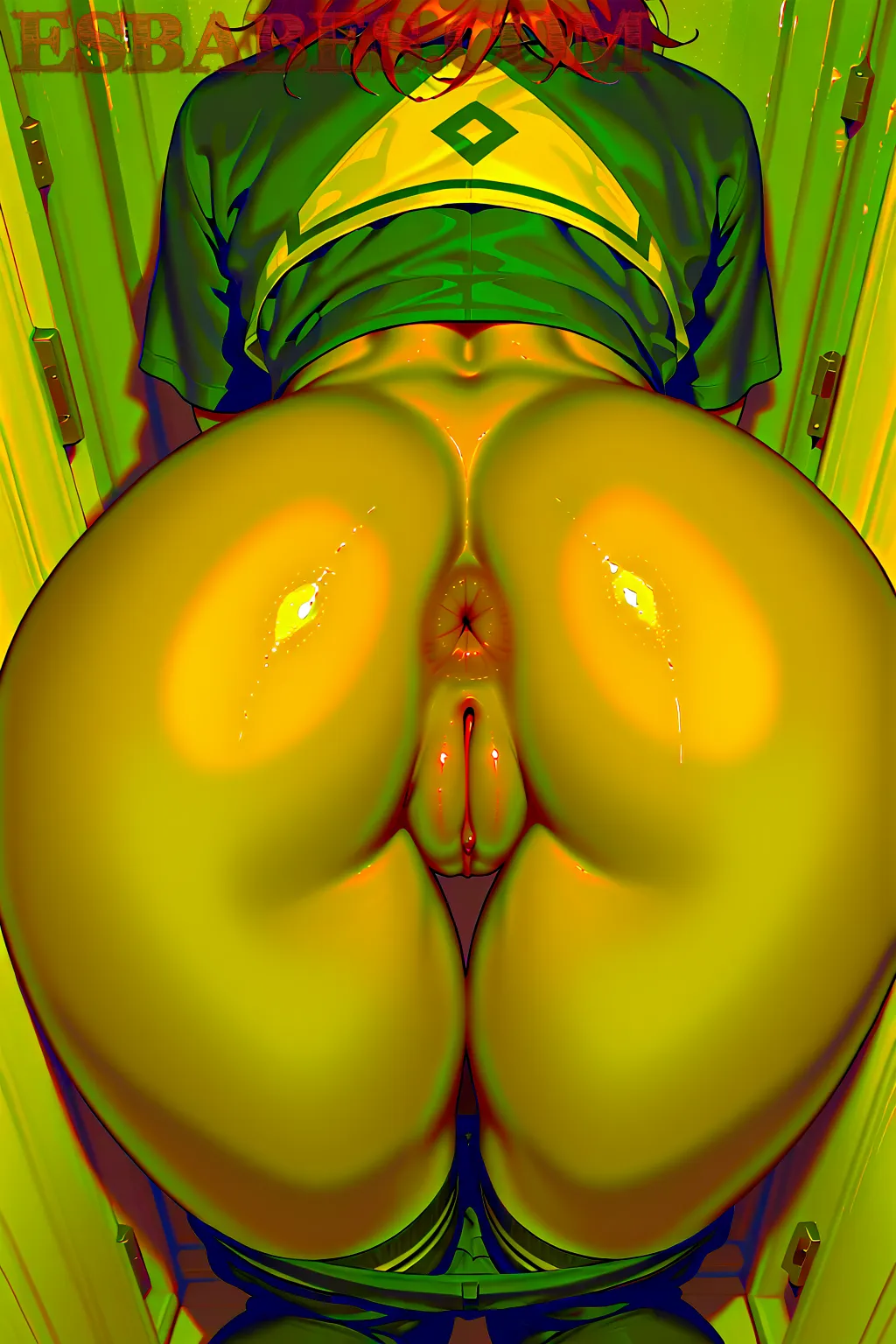 Arte hentai ilustración increíble de Desnuda En El Rio generado por IA