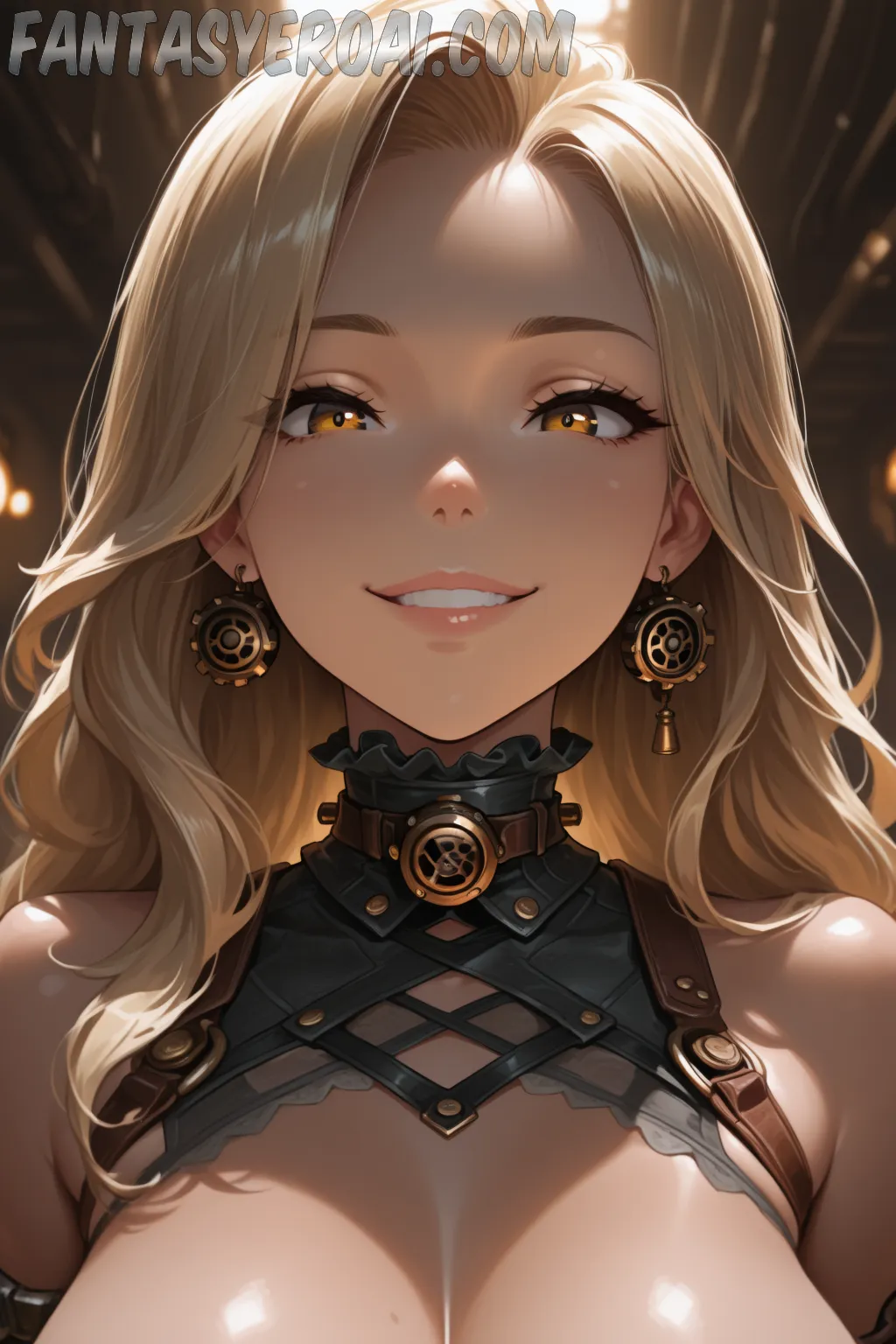 Arte hentai ilustración increíble de Desnuda Jugando En El Agua generado por IA