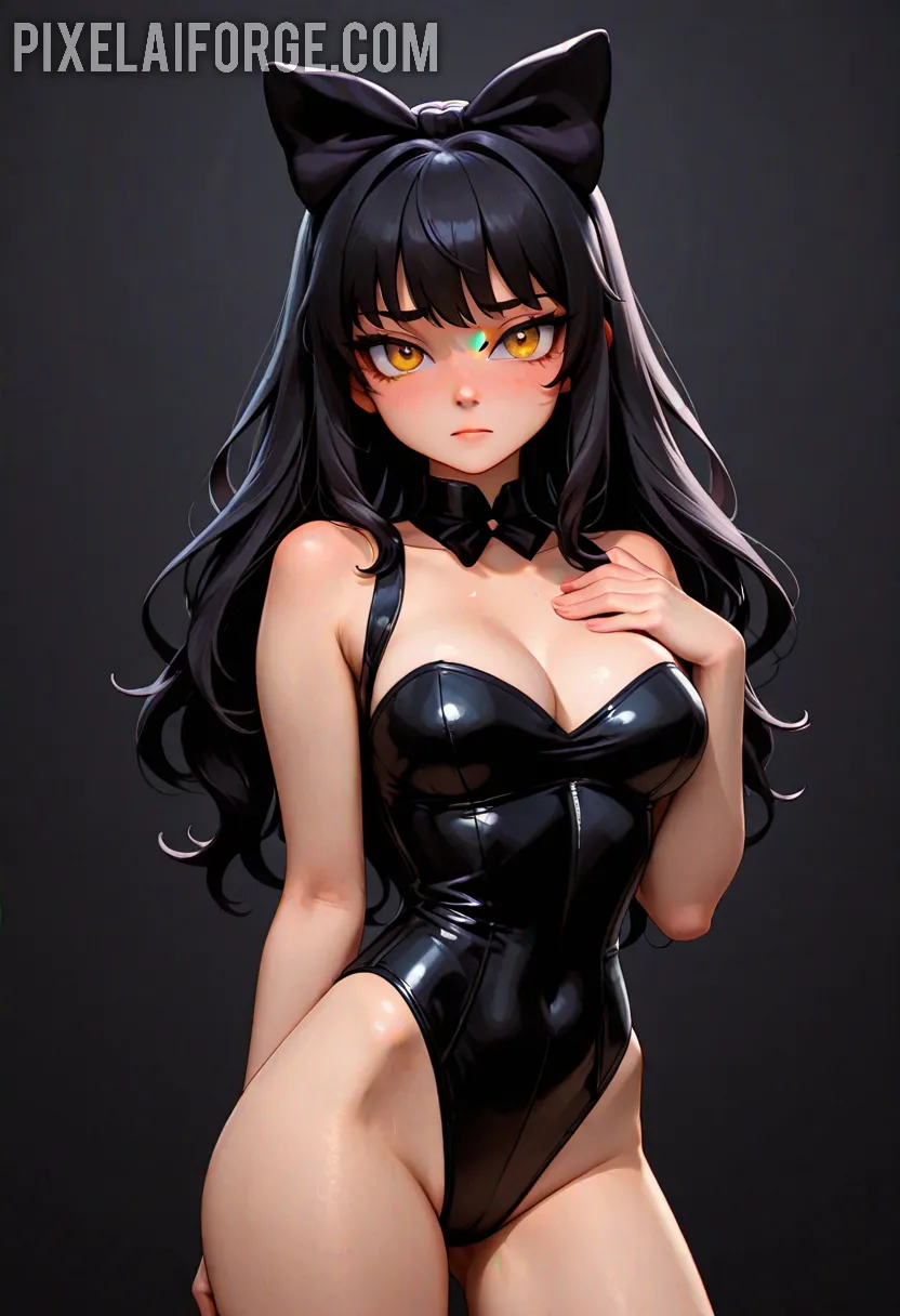 Arte hentai ilustración increíble de Desnuda Modelo Brasilena generado por IA