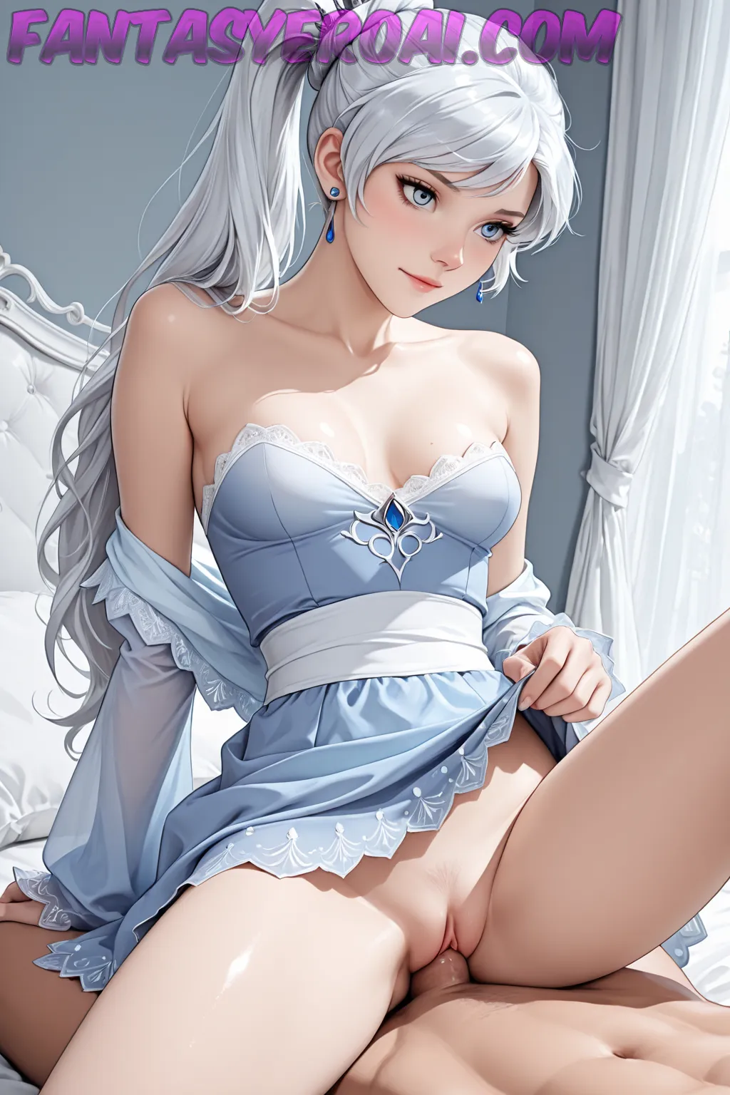 Arte hentai ilustración increíble de Desnuda Pelirroja En Selfis generado por IA