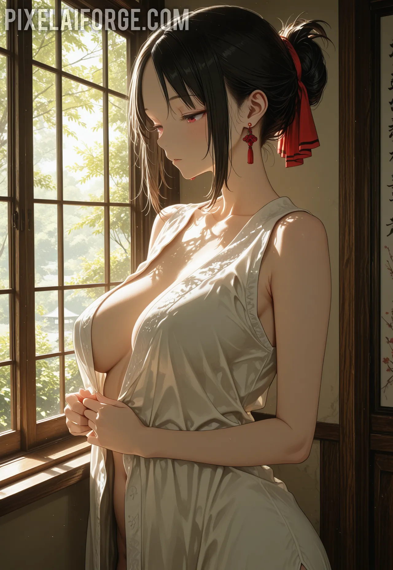 Arte hentai ilustración increíble de Desnudas Con Sexto Sentido generado por IA