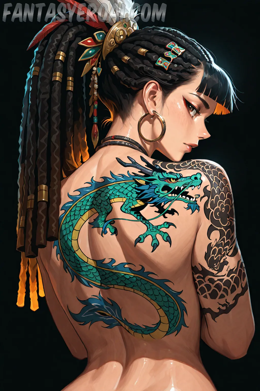 Arte hentai ilustración increíble de Desnudas Novias generado por IA