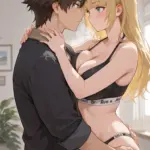 Arte hentai ilustración increíble de Desnudo Casero generado por IA