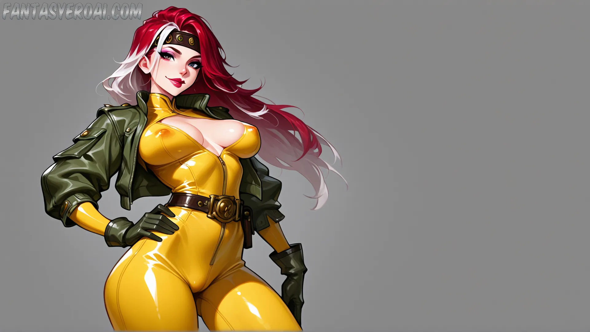 Arte hentai ilustración increíble de Diana Jam Posando generado por IA